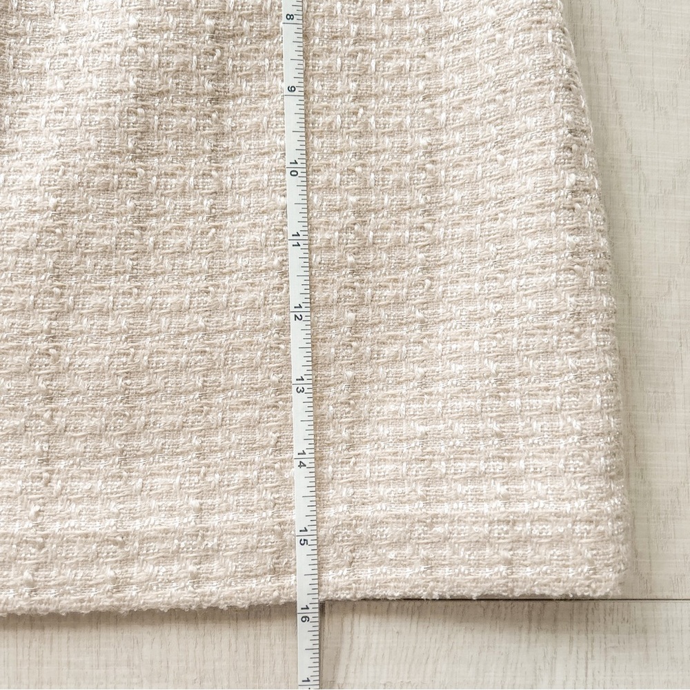Aritzia Babaton beige tweed mini skirt - Picture 7 of 10
